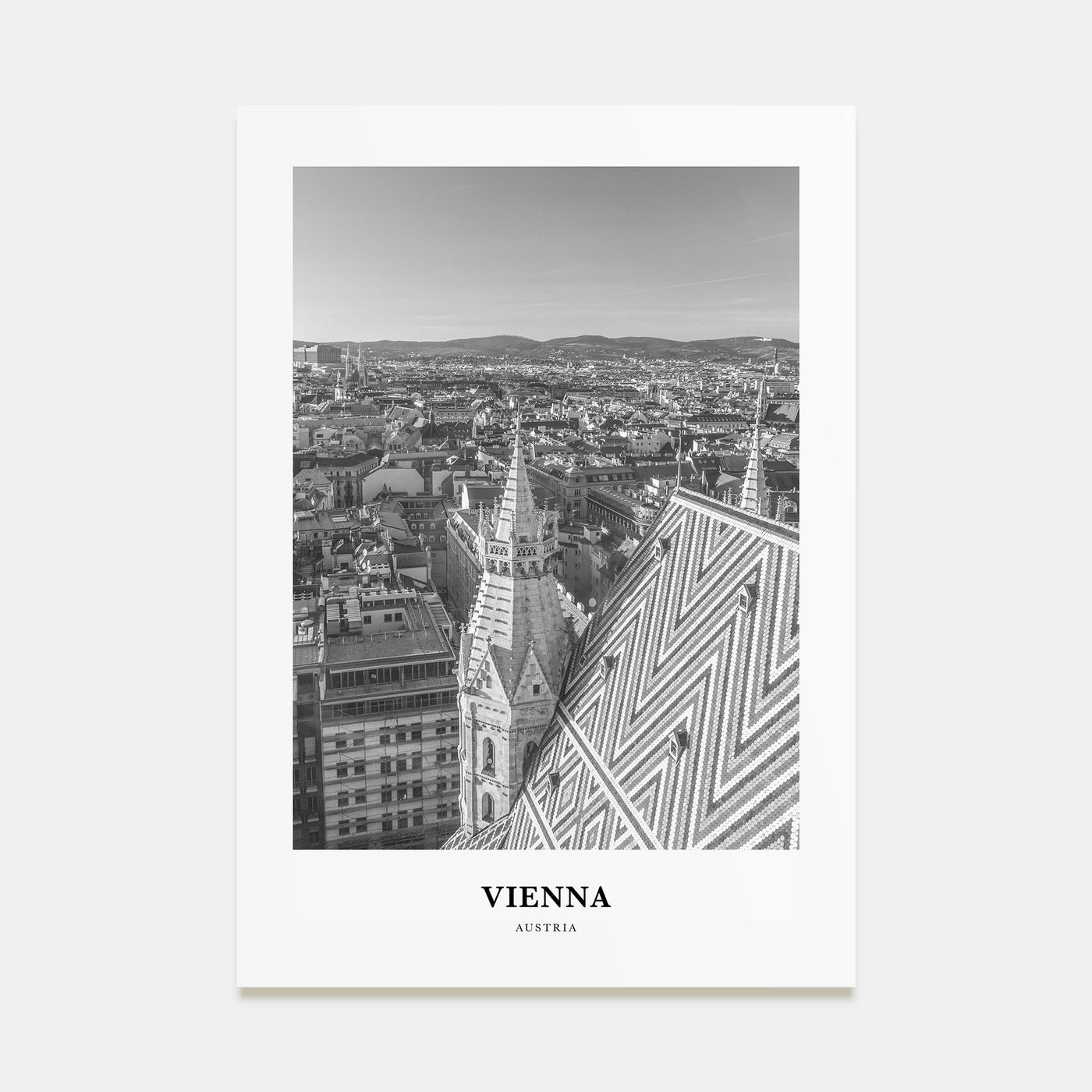 Vienna Portrait B&W No 2 Poster