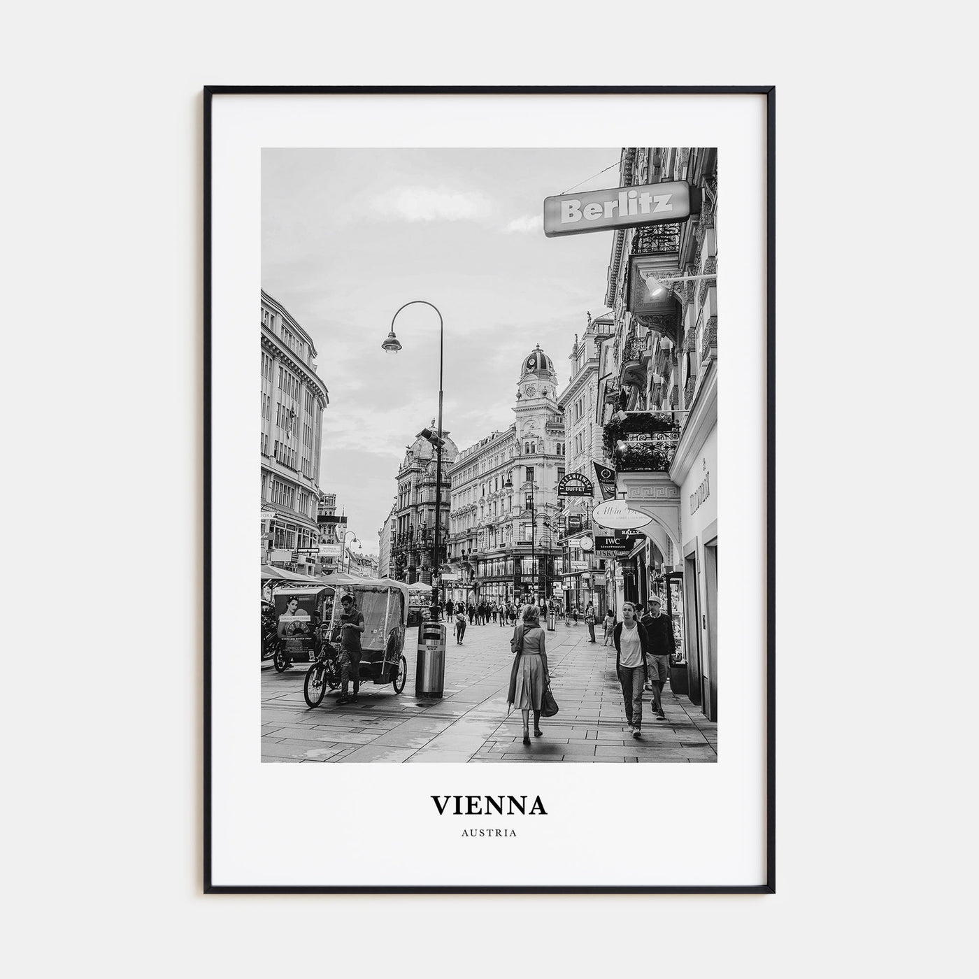 Vienna Portrait B&W No 3 Poster