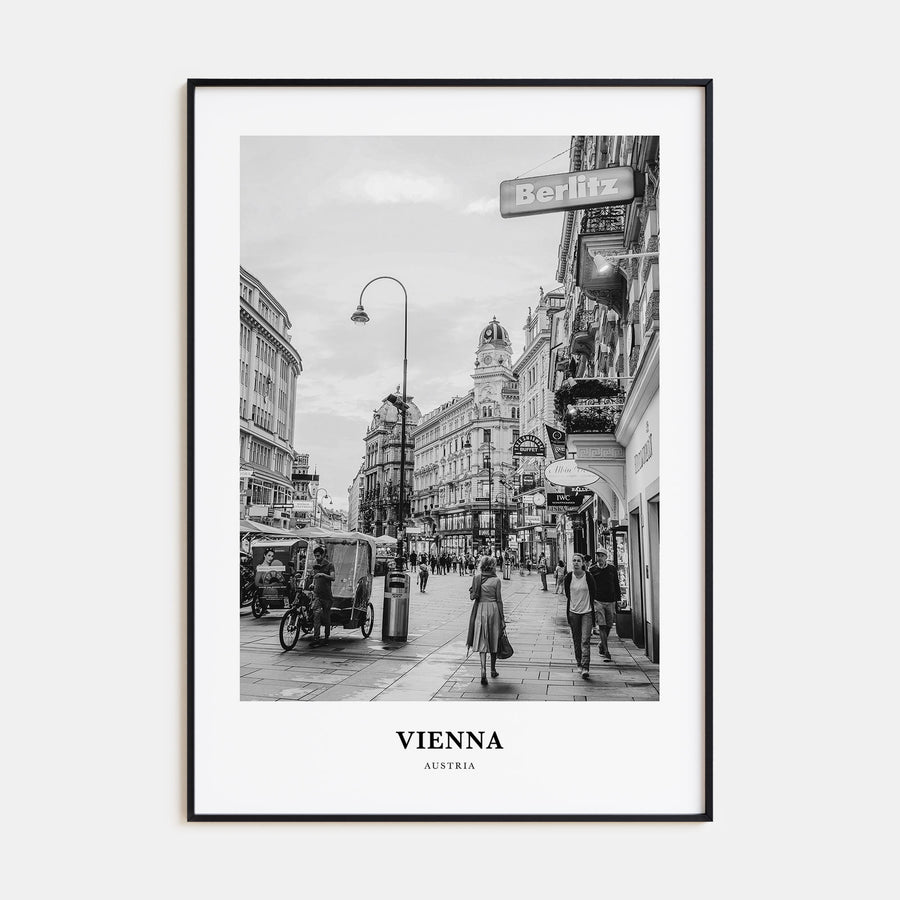 Vienna Portrait B&W No 3 Poster