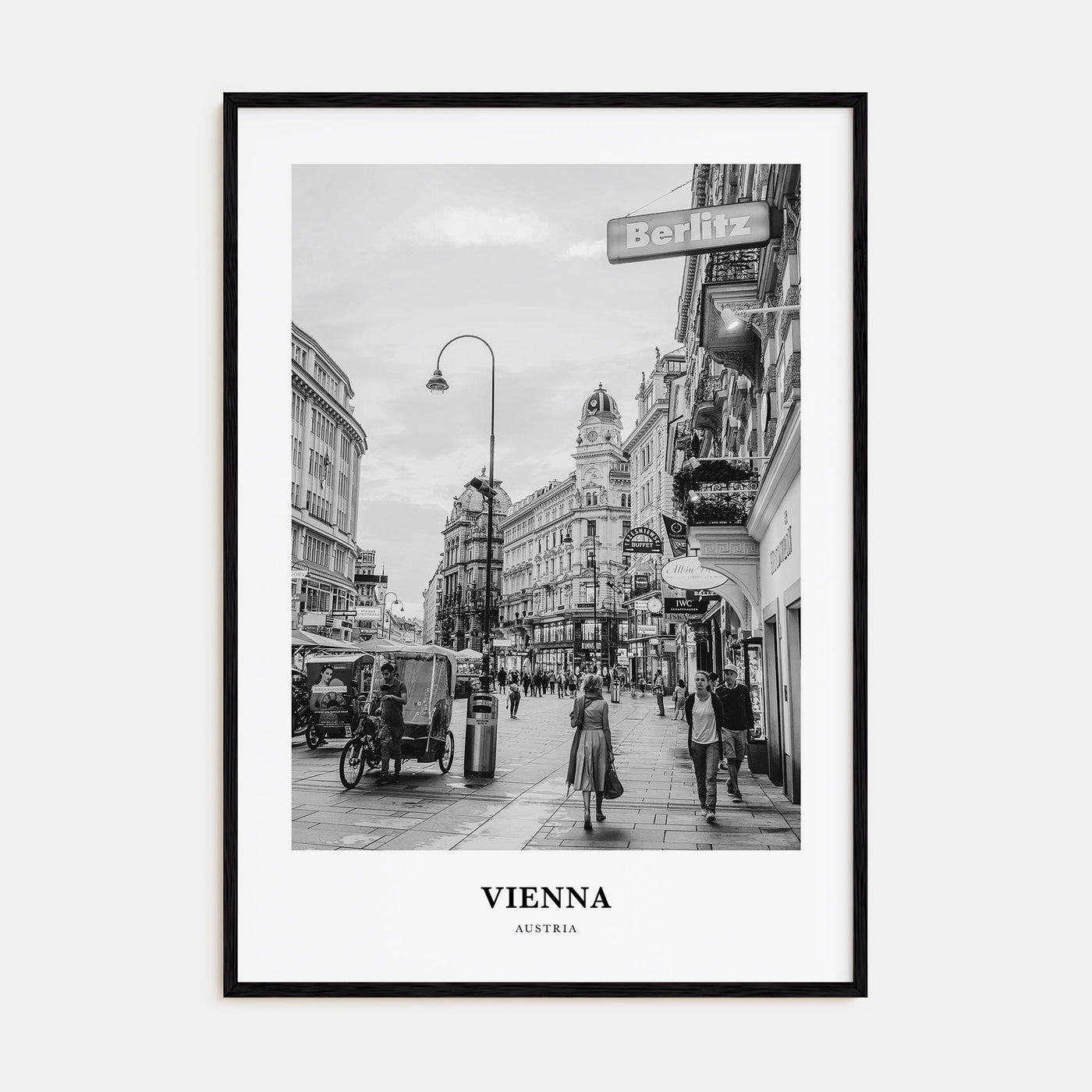 Vienna Portrait B&W No 3 Poster