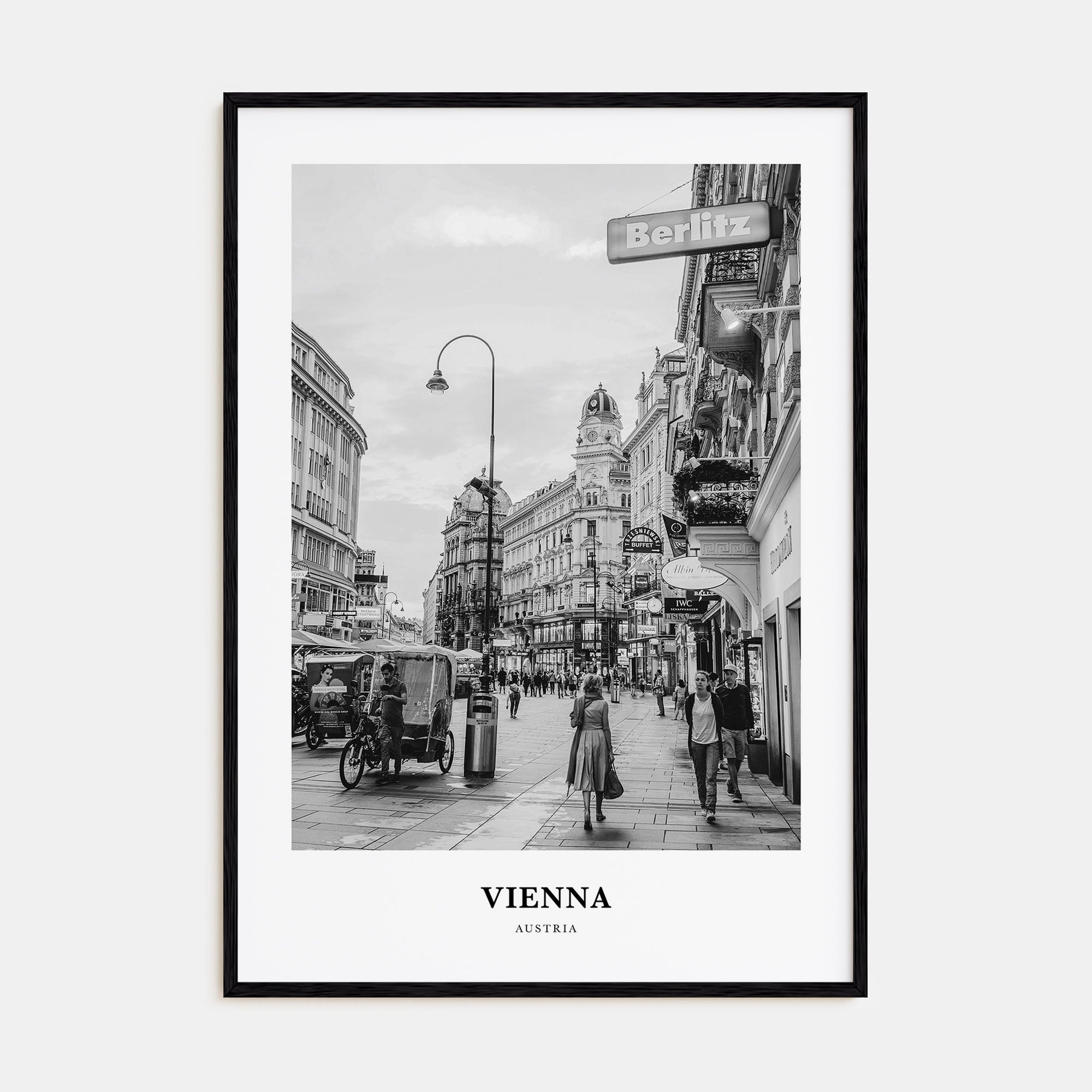 Vienna Portrait B&W No 3 Poster