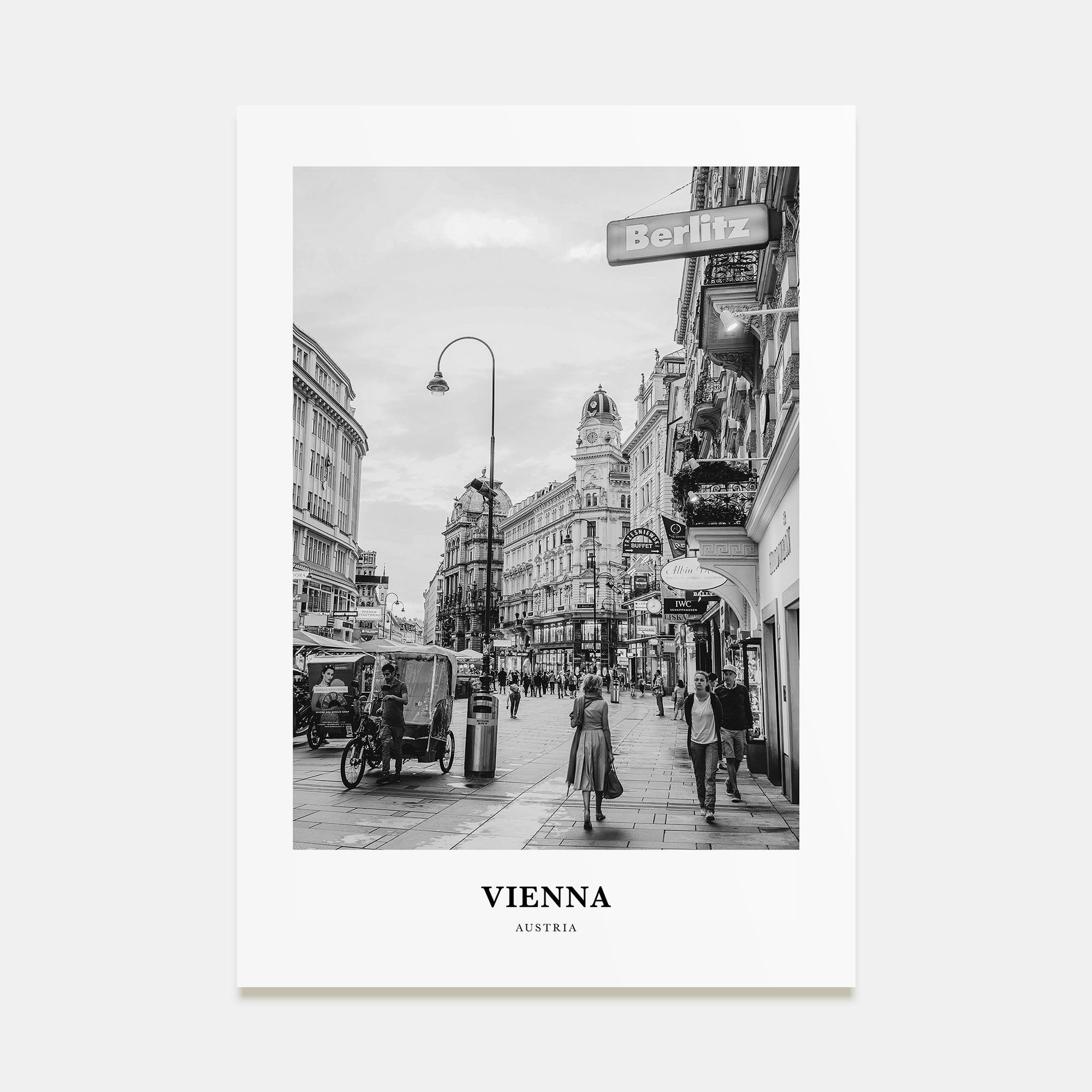 Vienna Portrait B&W No 3 Poster