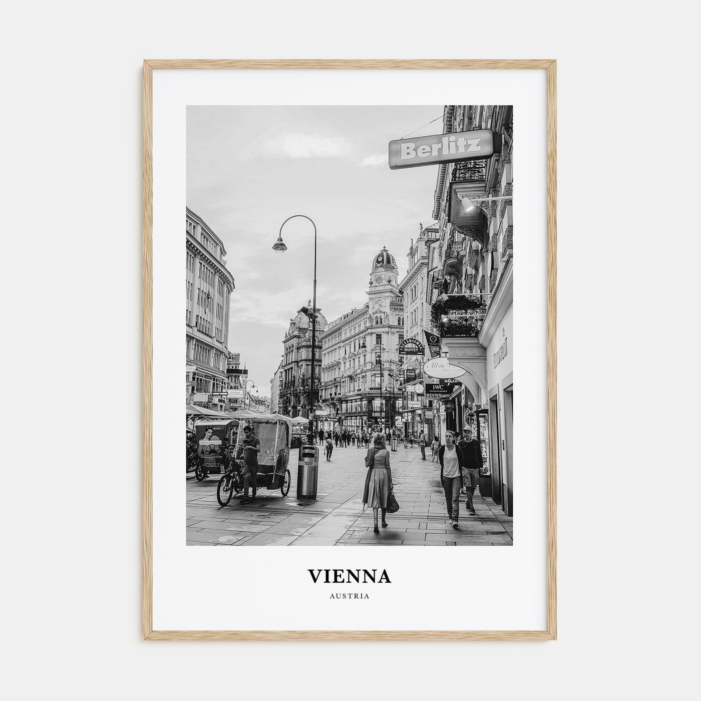 Vienna Portrait B&W No 3 Poster