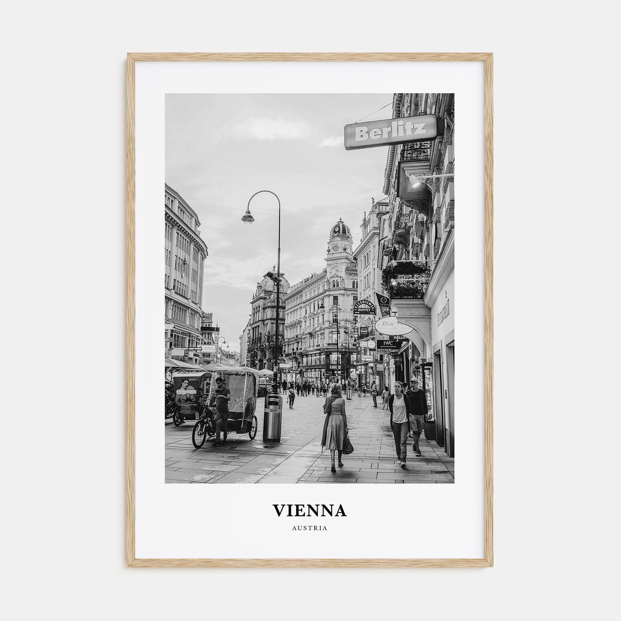 Vienna Portrait B&W No 3 Poster