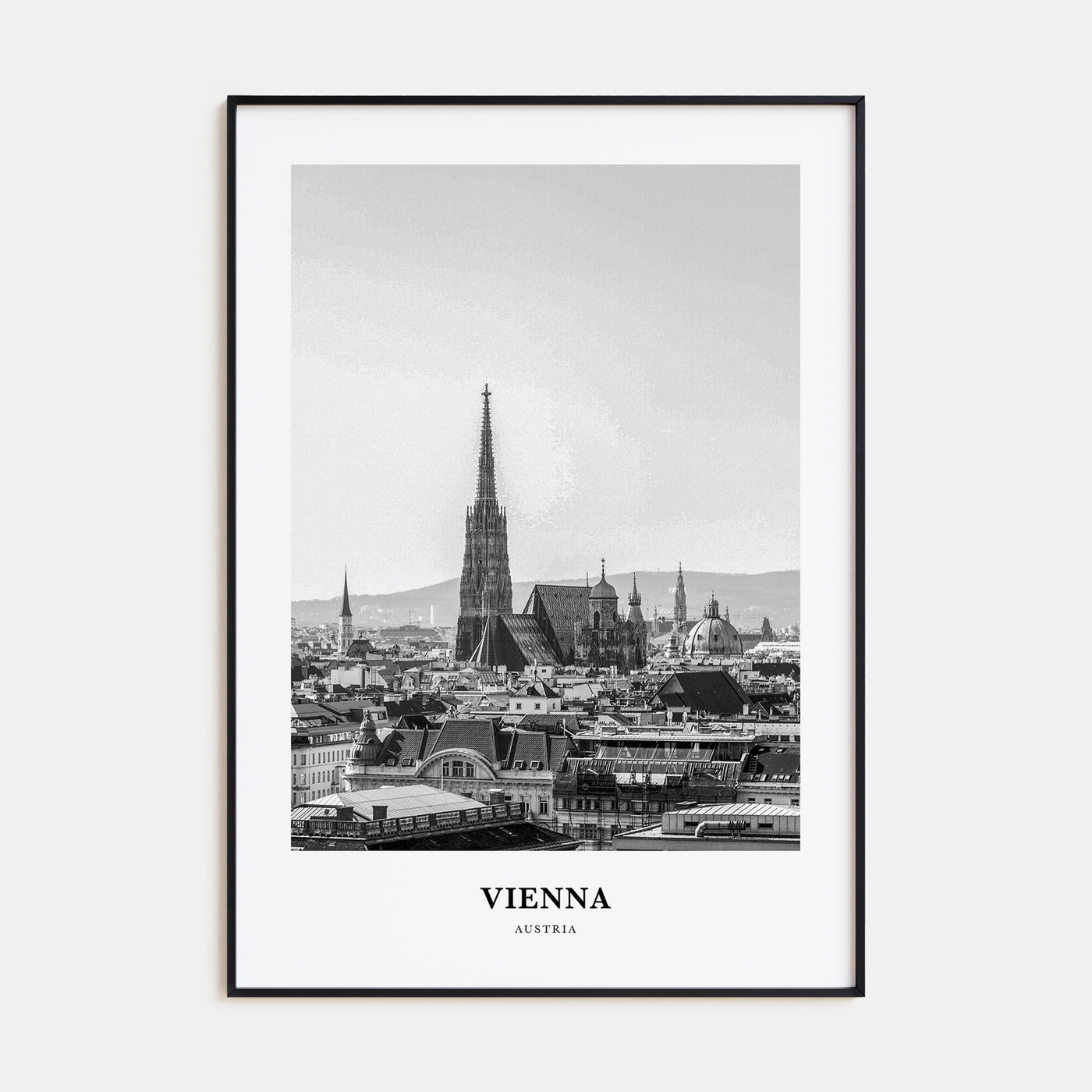 Vienna Portrait B&W No 4 Poster