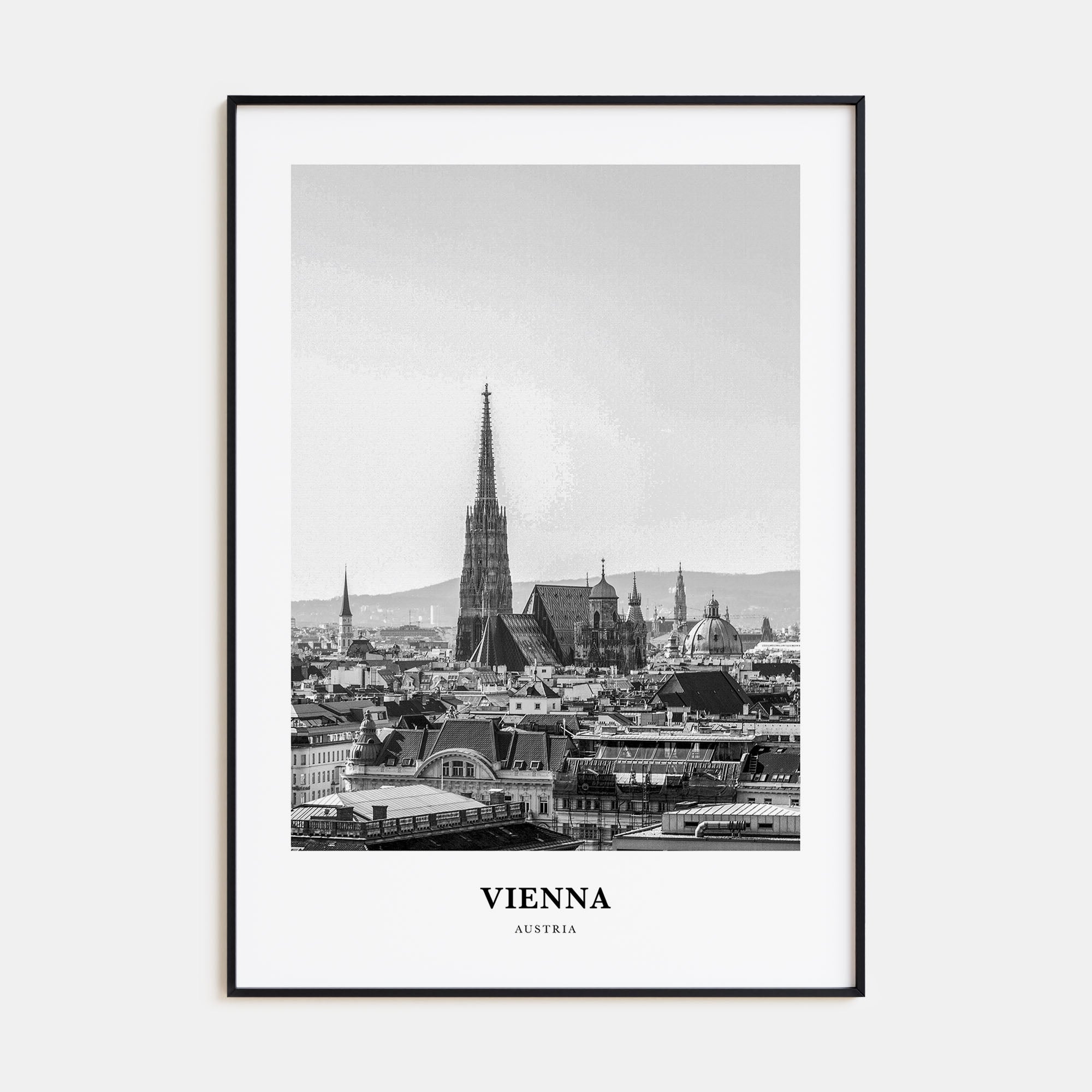 Vienna Portrait B&W No 4 Poster