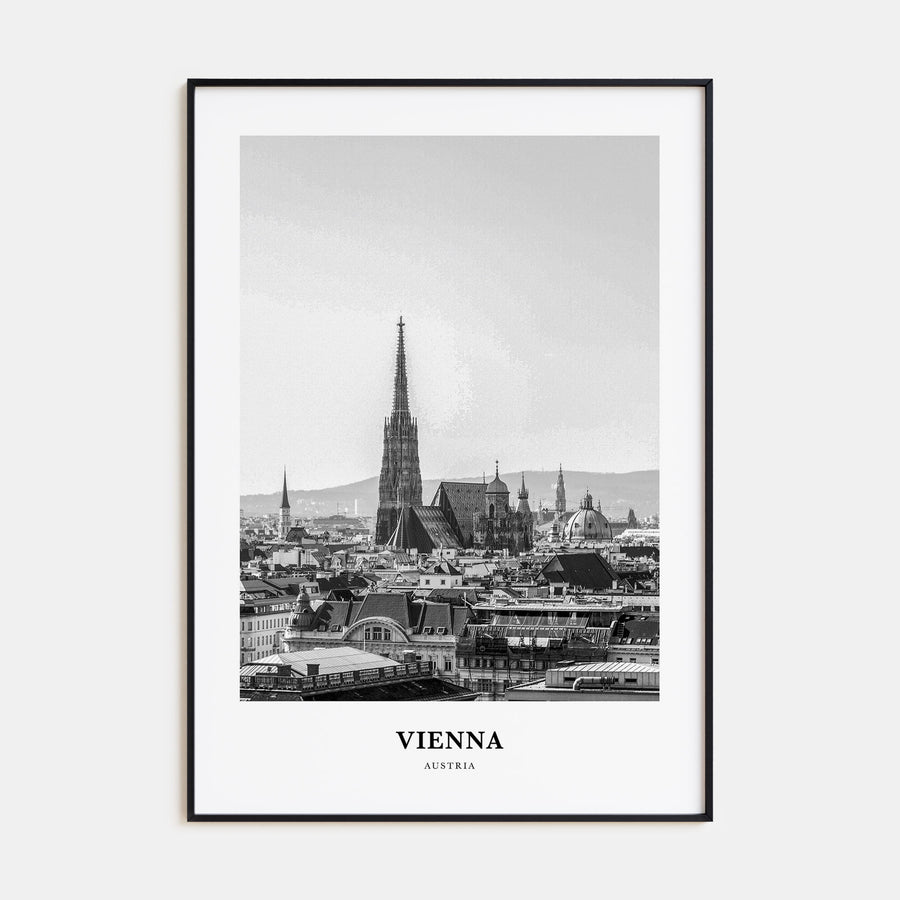 Vienna Portrait B&W No 4 Poster