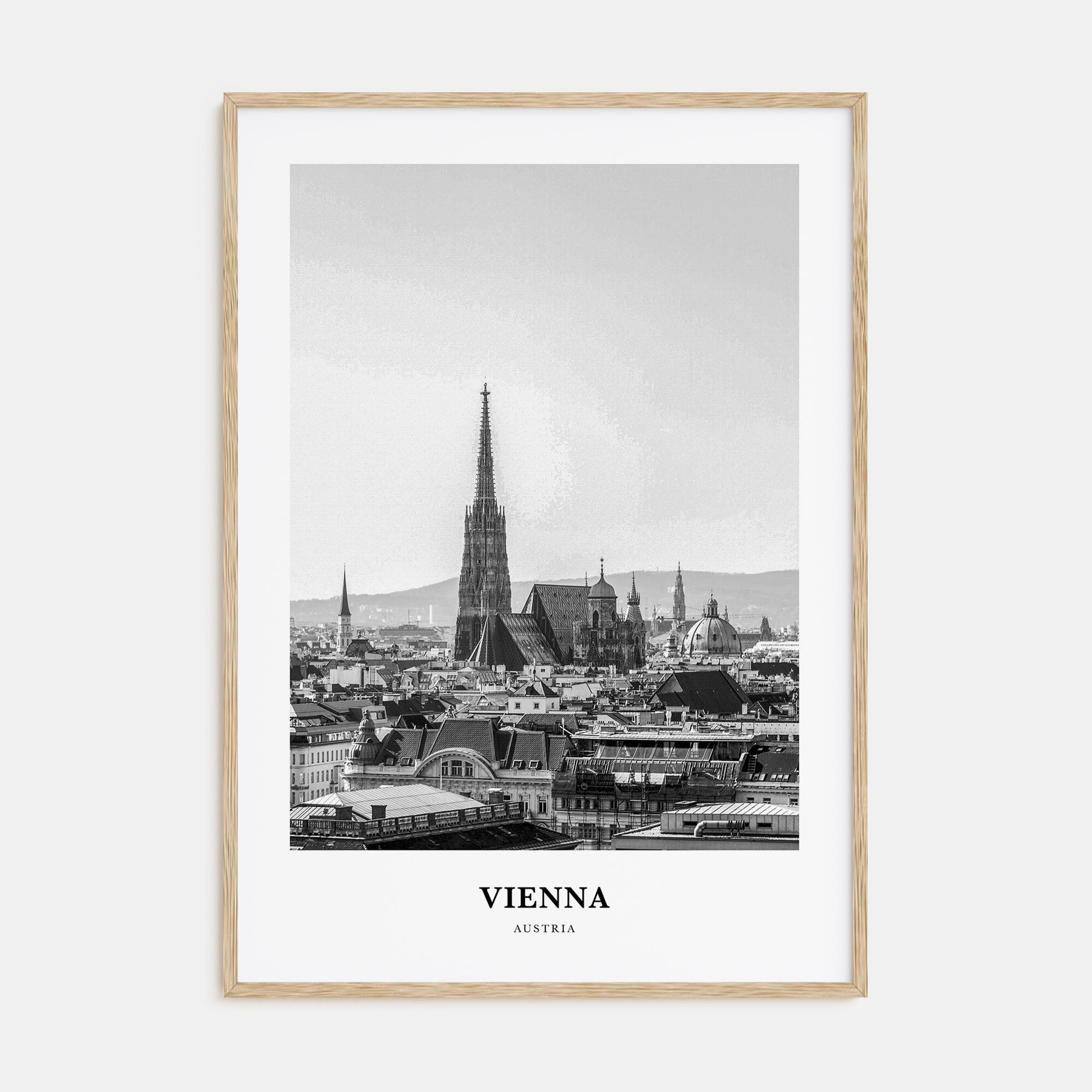 Vienna Portrait B&W No 4 Poster