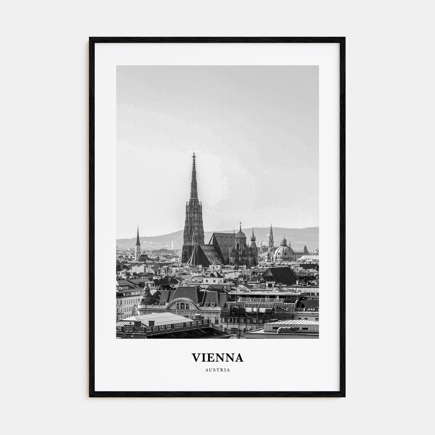 Vienna Portrait B&W No 4 Poster