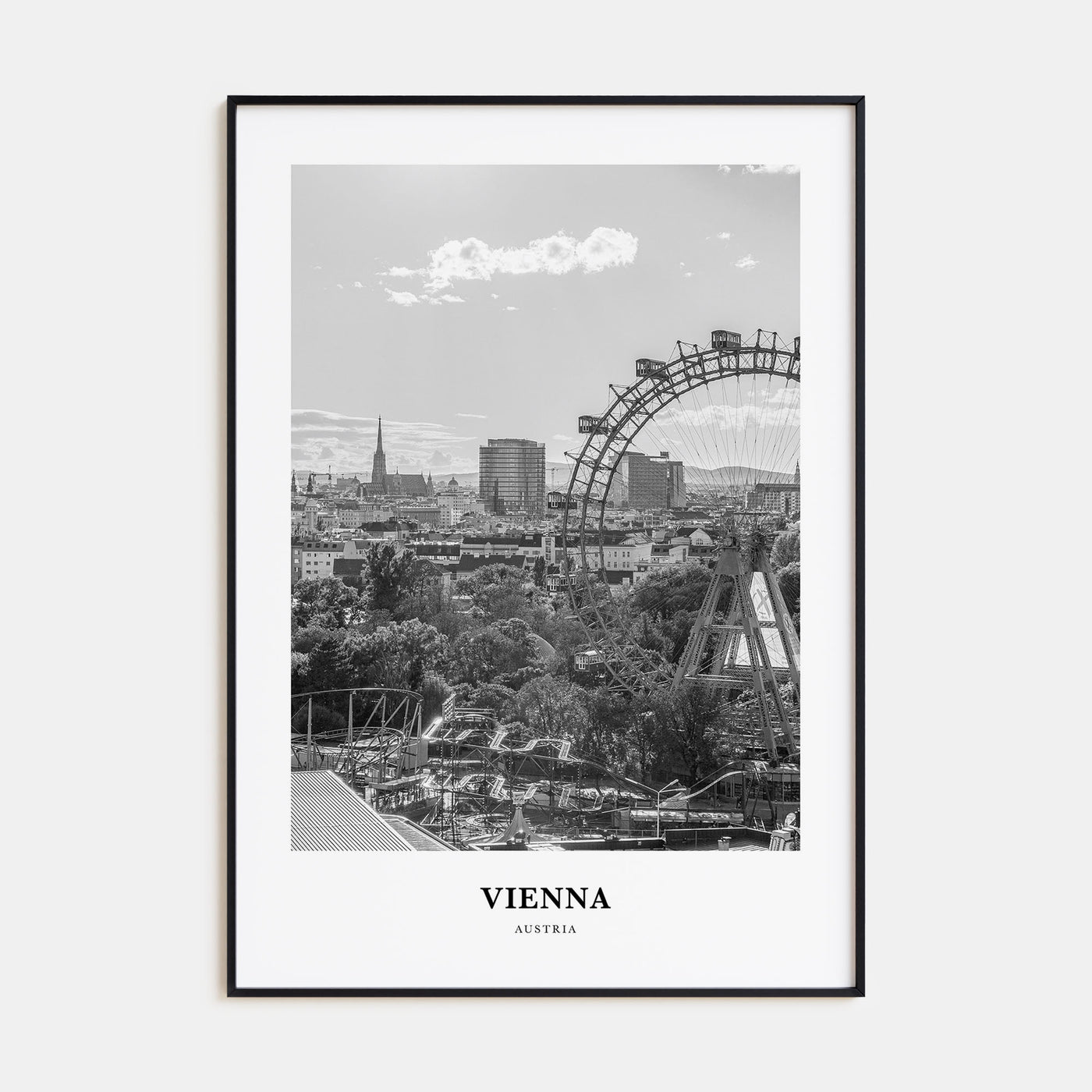 Vienna Portrait B&W No 5 Poster