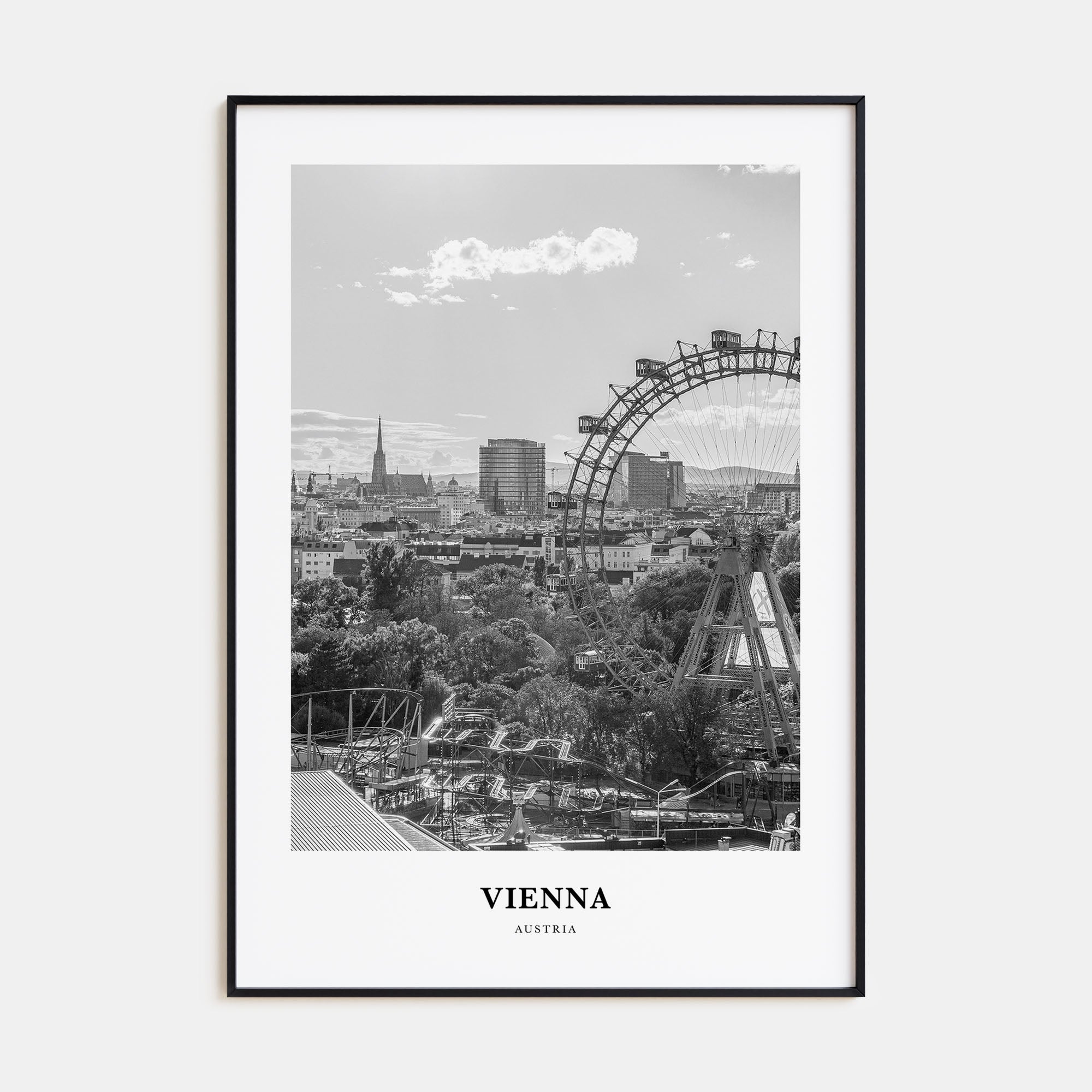 Vienna Portrait B&W No 5 Poster
