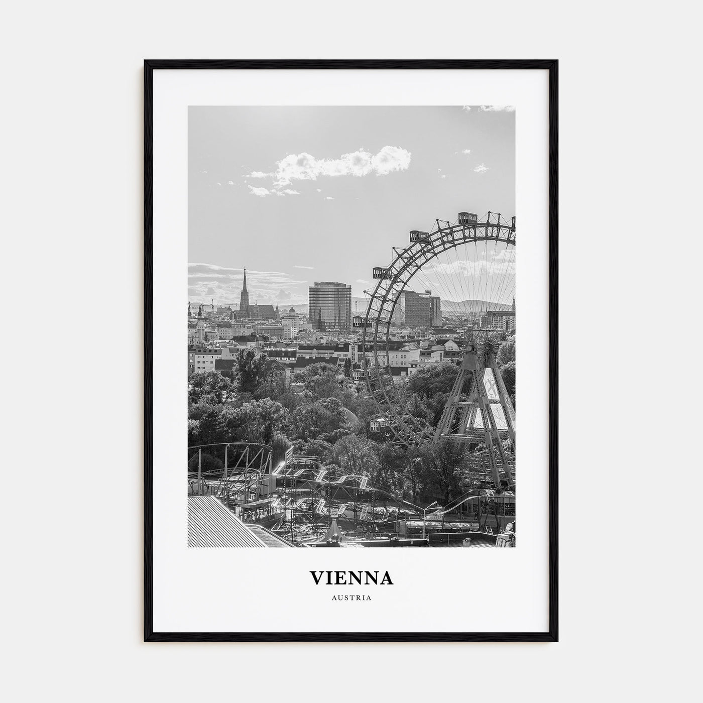 Vienna Portrait B&W No 5 Poster
