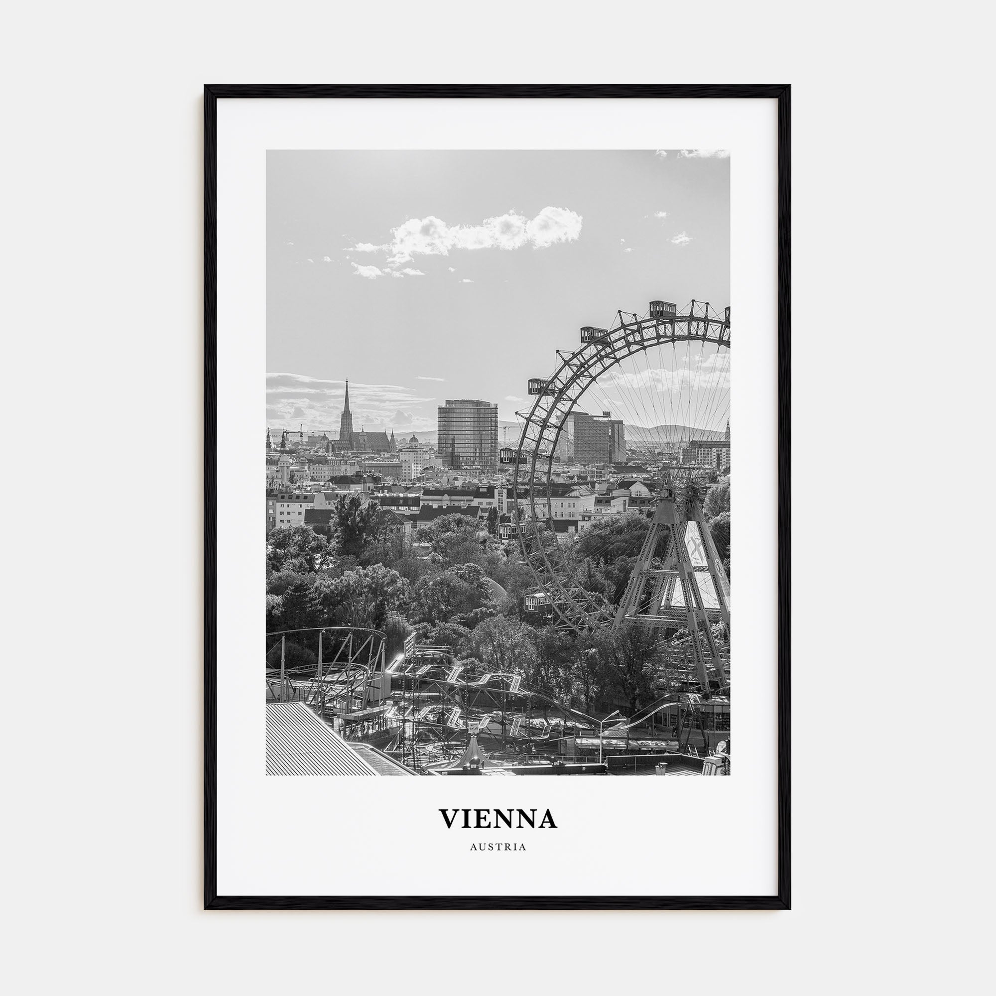 Vienna Portrait B&W No 5 Poster