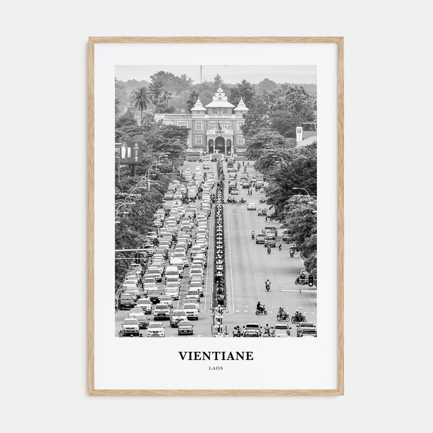 Vientiane Portrait B&W Poster