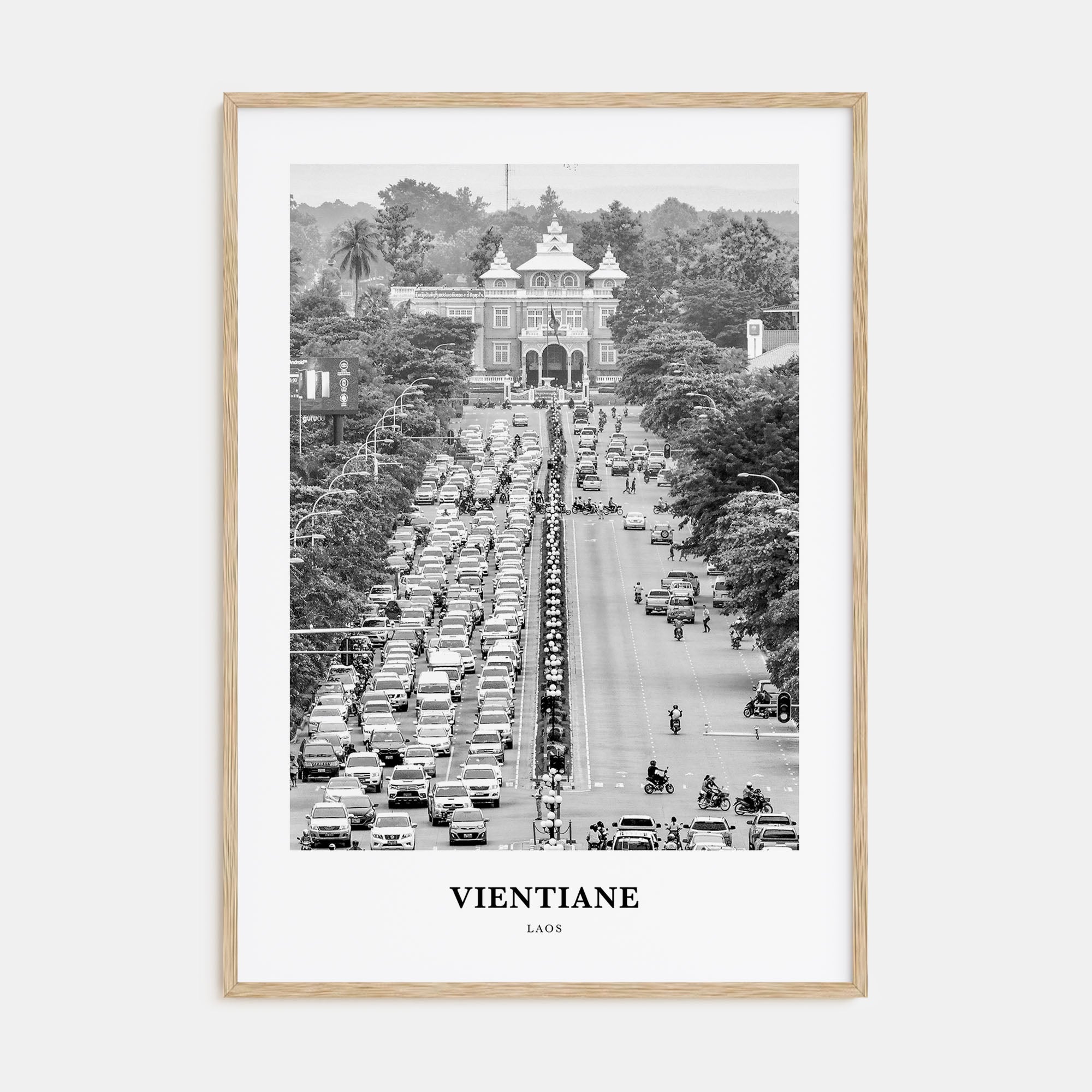 Vientiane Portrait B&W Poster