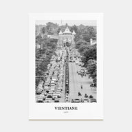 Vientiane Portrait B&W Poster