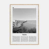 Vieste Travel B&W Poster