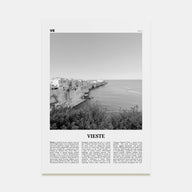 Vieste Travel B&W Poster