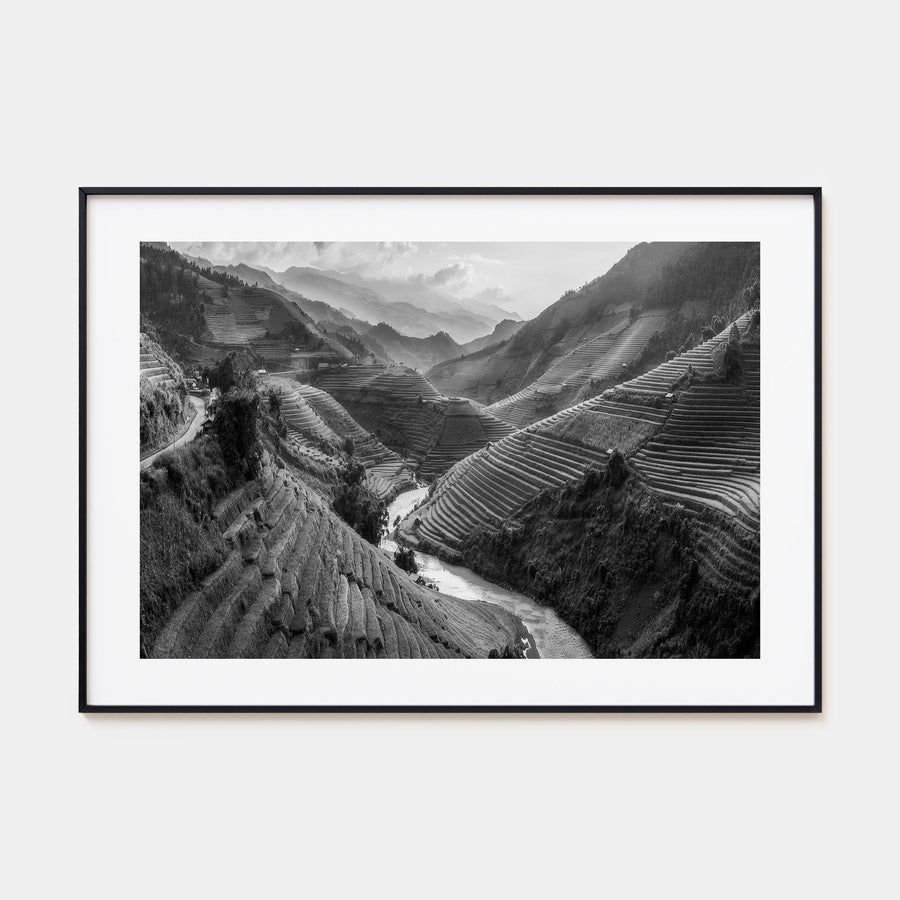 Vietnam Landscape B&W Poster