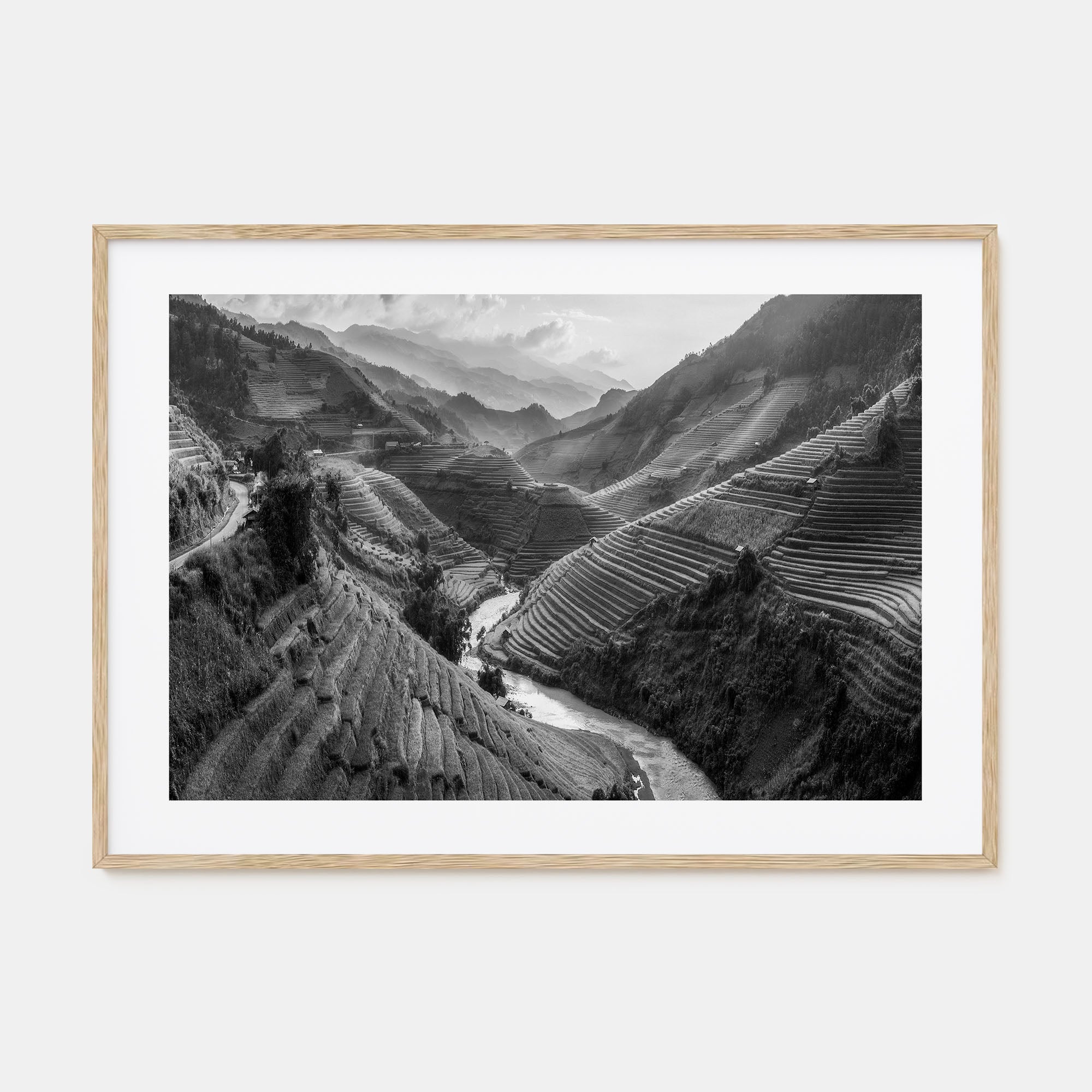 Vietnam Landscape B&W Poster