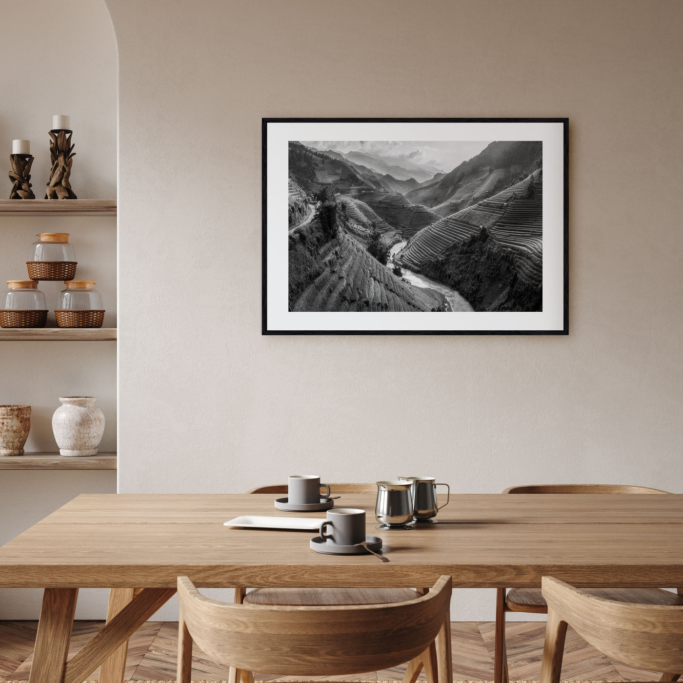 Vietnam Landscape B&W Poster
