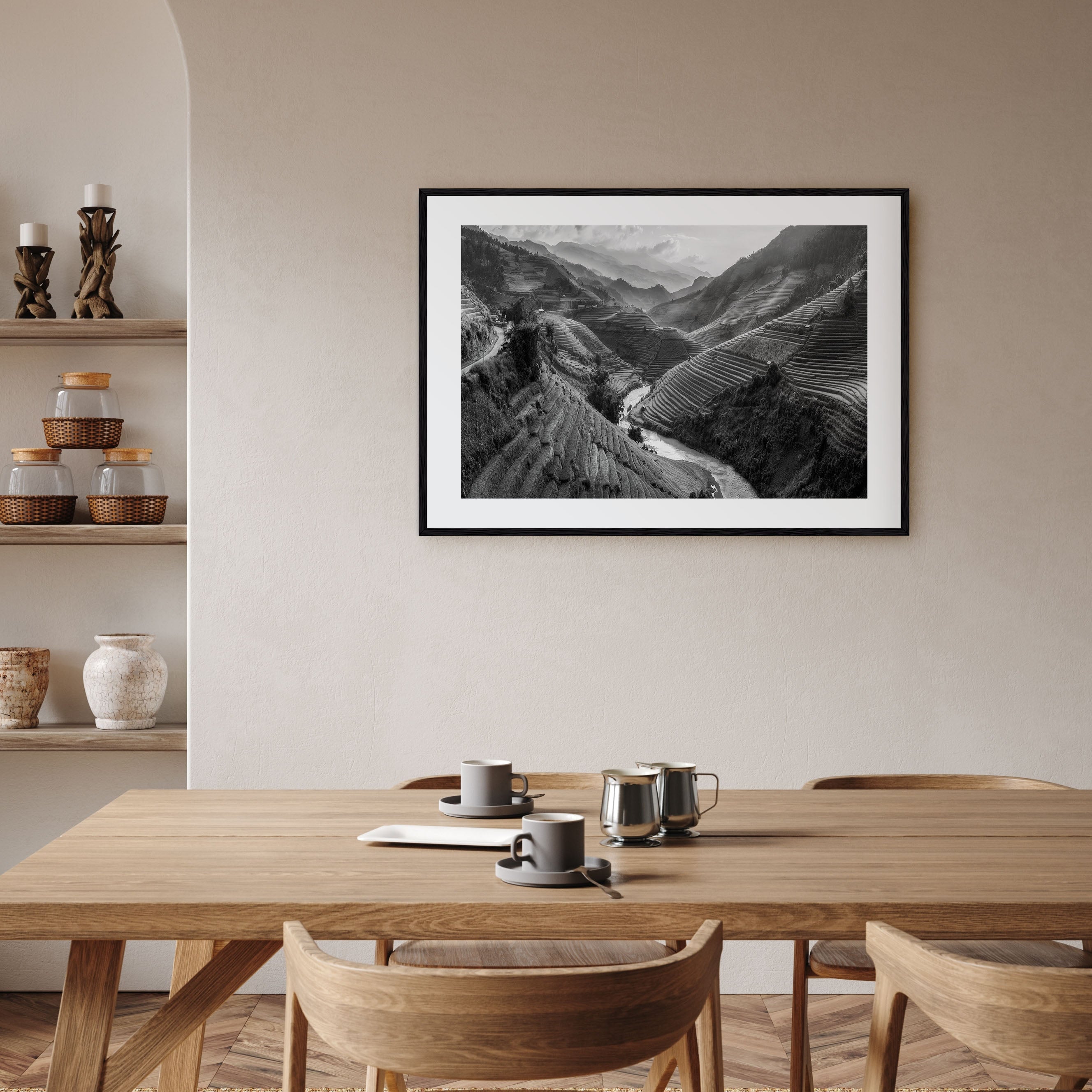 Vietnam Landscape B&W Poster