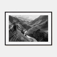 Vietnam Landscape B&W Poster