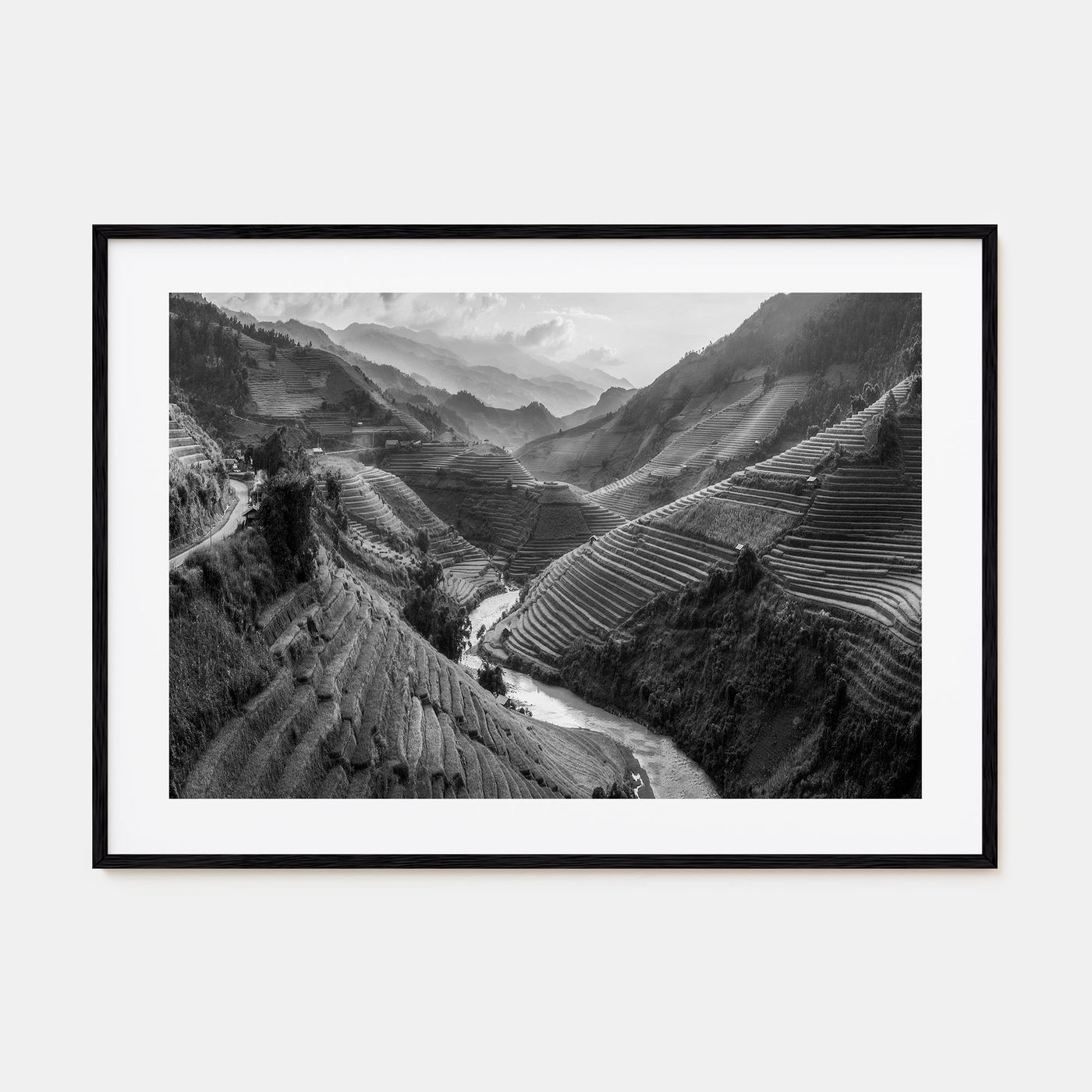 Vietnam Landscape B&W Poster