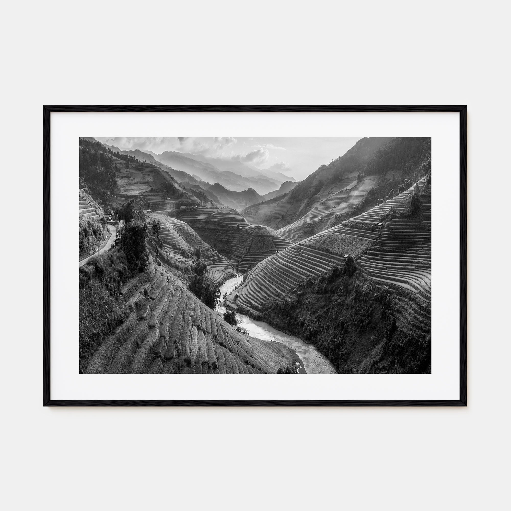 Vietnam Landscape B&W Poster