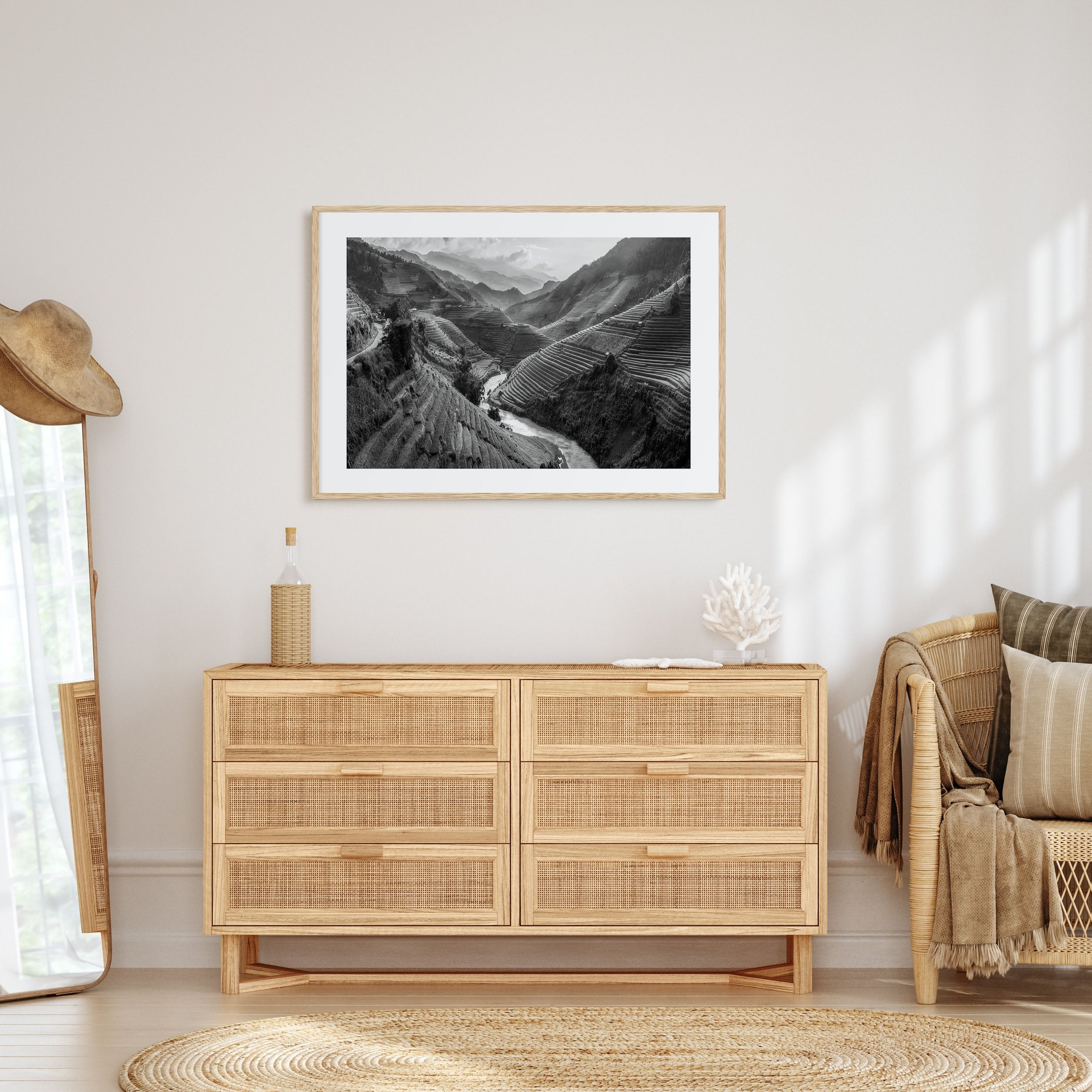 Vietnam Landscape B&W Poster