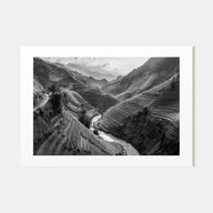 Vietnam Landscape B&W Poster