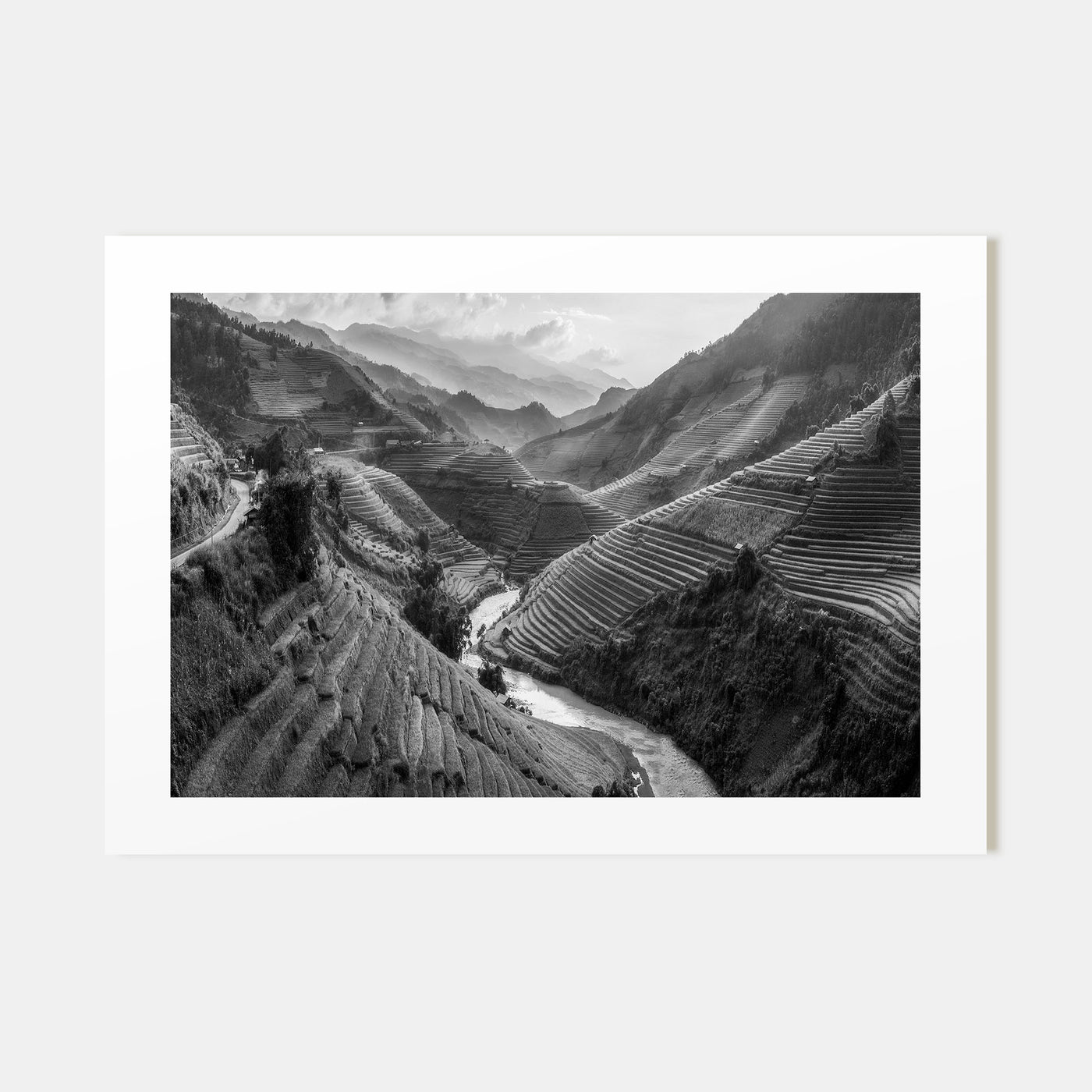 Vietnam Landscape B&W Poster