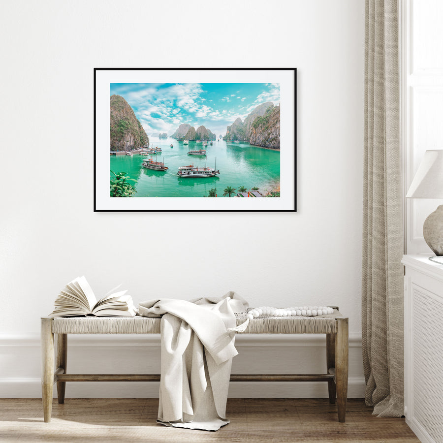 Vietnam Landscape Color Poster