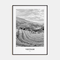 Vietnam Portrait B&W No 1 Poster