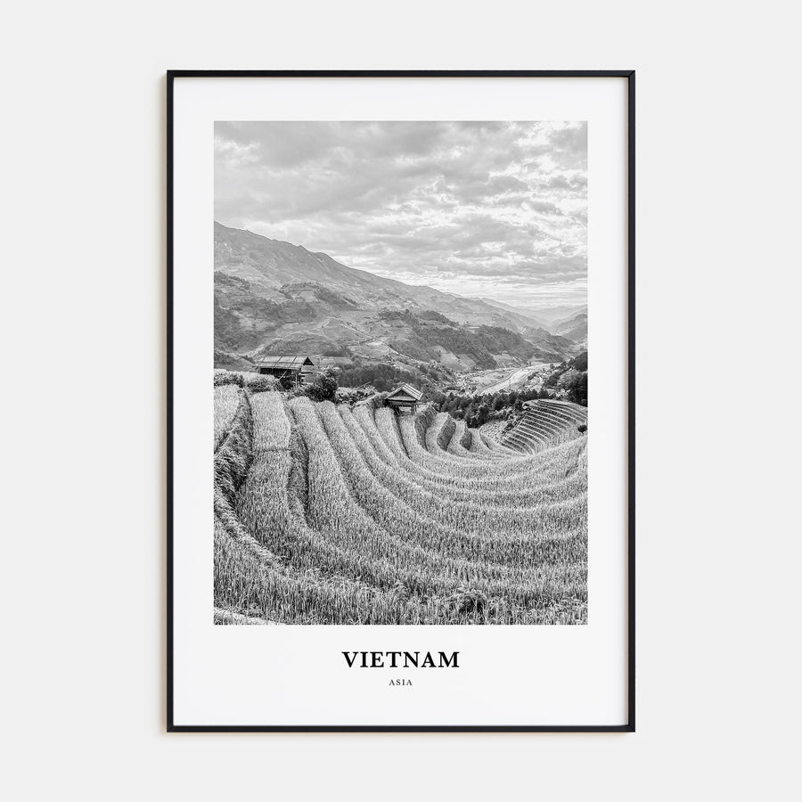 Vietnam Portrait B&W No 1 Poster