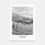 Vietnam Portrait B&W No 1 Poster