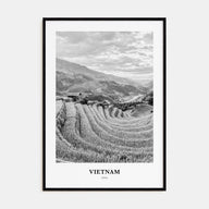 Vietnam Portrait B&W No 1 Poster