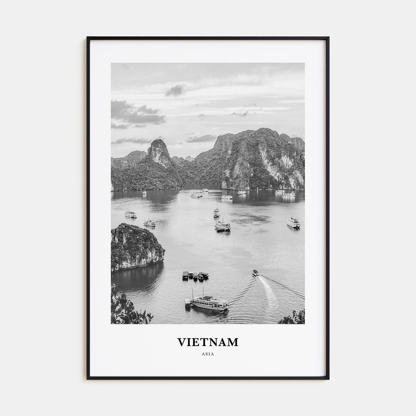 Vietnam Portrait B&W No 3 Poster