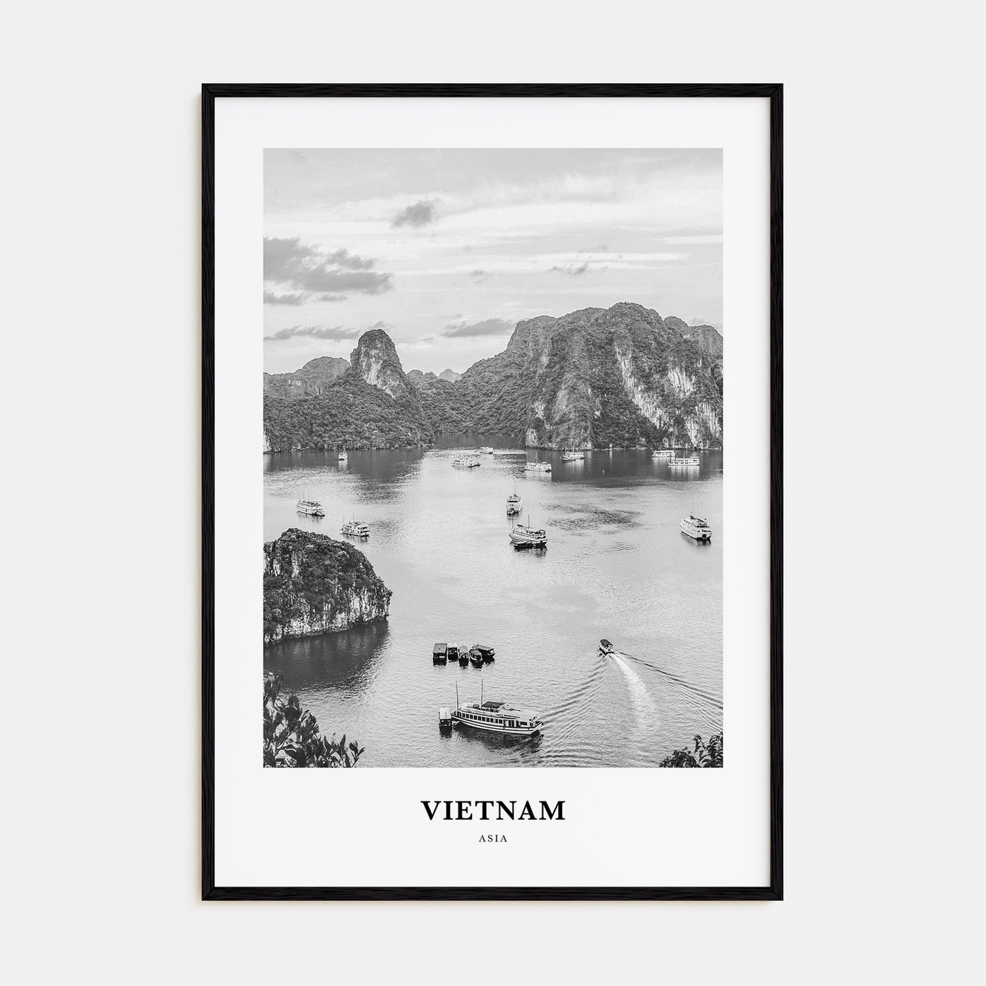 Vietnam Portrait B&W No 3 Poster