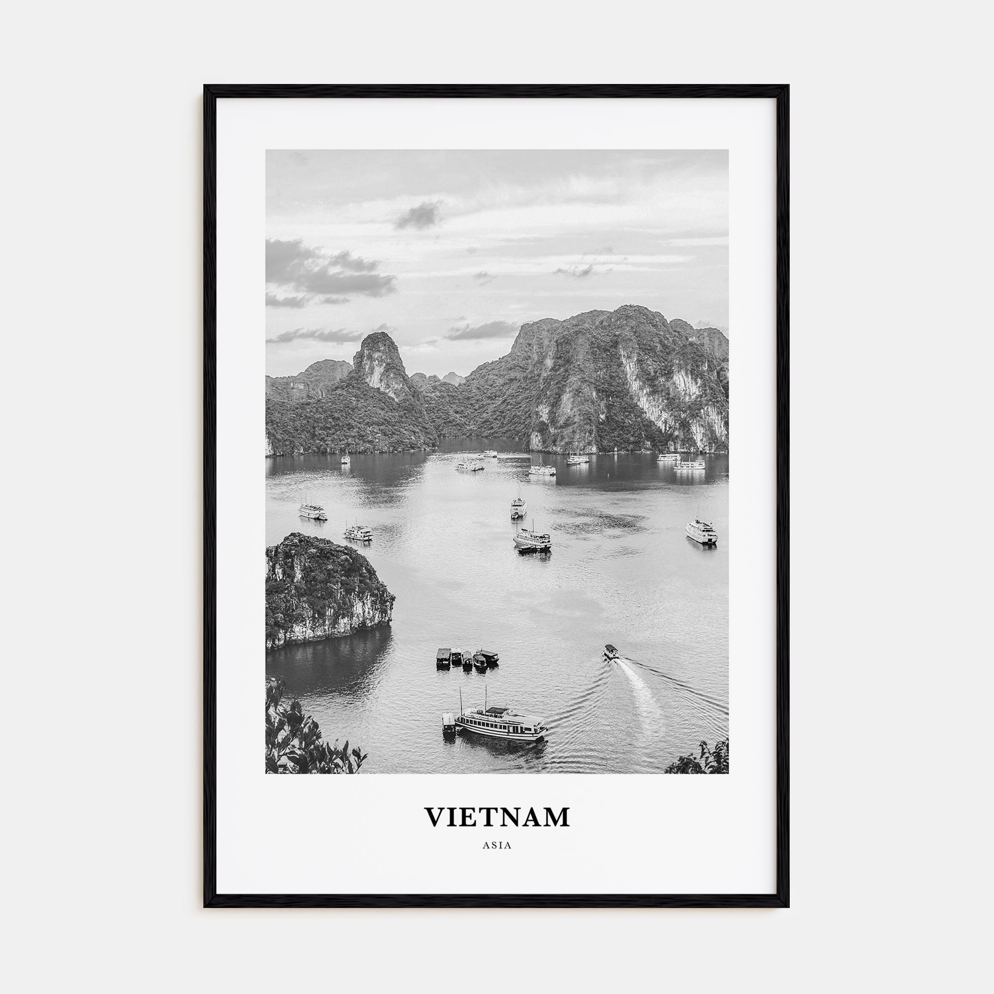 Vietnam Portrait B&W No 3 Poster