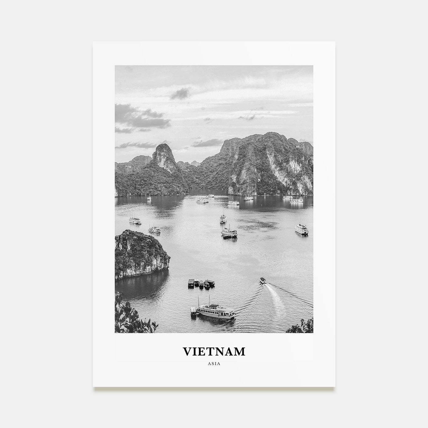 Vietnam Portrait B&W No 3 Poster