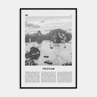 Vietnam Travel B&W No 1 Poster
