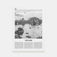 Vietnam Travel B&W No 1 Poster