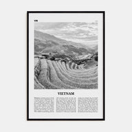 Vietnam Travel B&W No 3 Poster