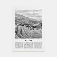 Vietnam Travel B&W No 3 Poster