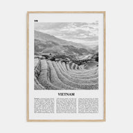 Vietnam Travel B&W No 3 Poster