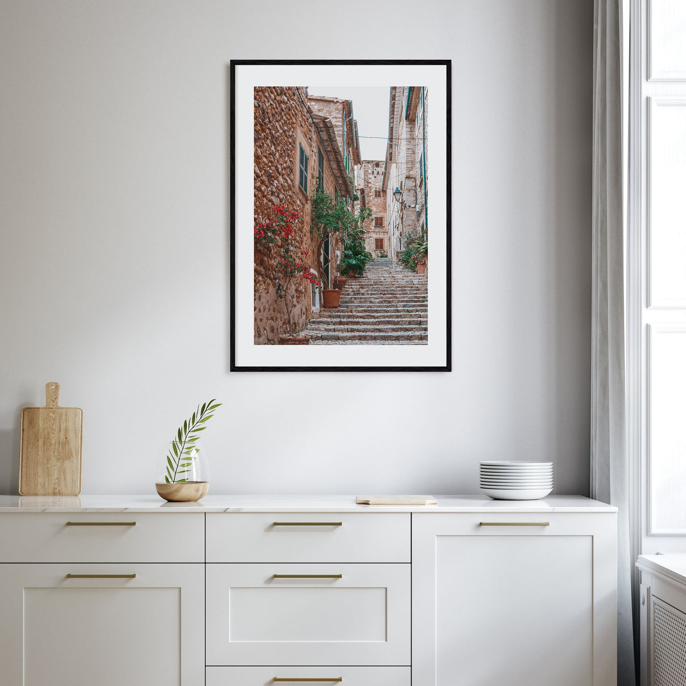 Village Street in Spain Photo Color No 2 Poster