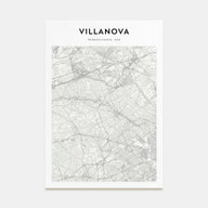 Villanova Map Portrait Poster