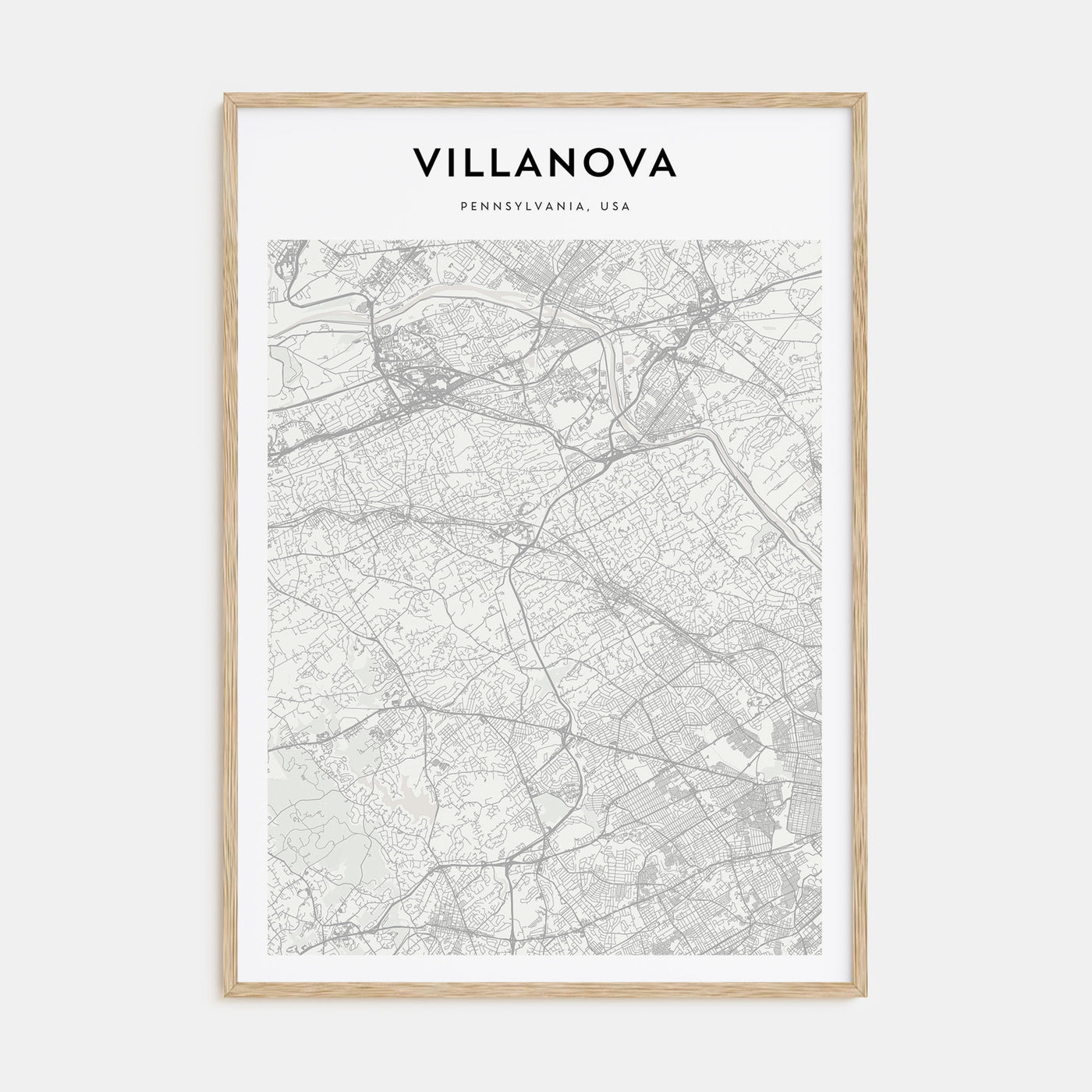 Villanova Map Portrait Poster