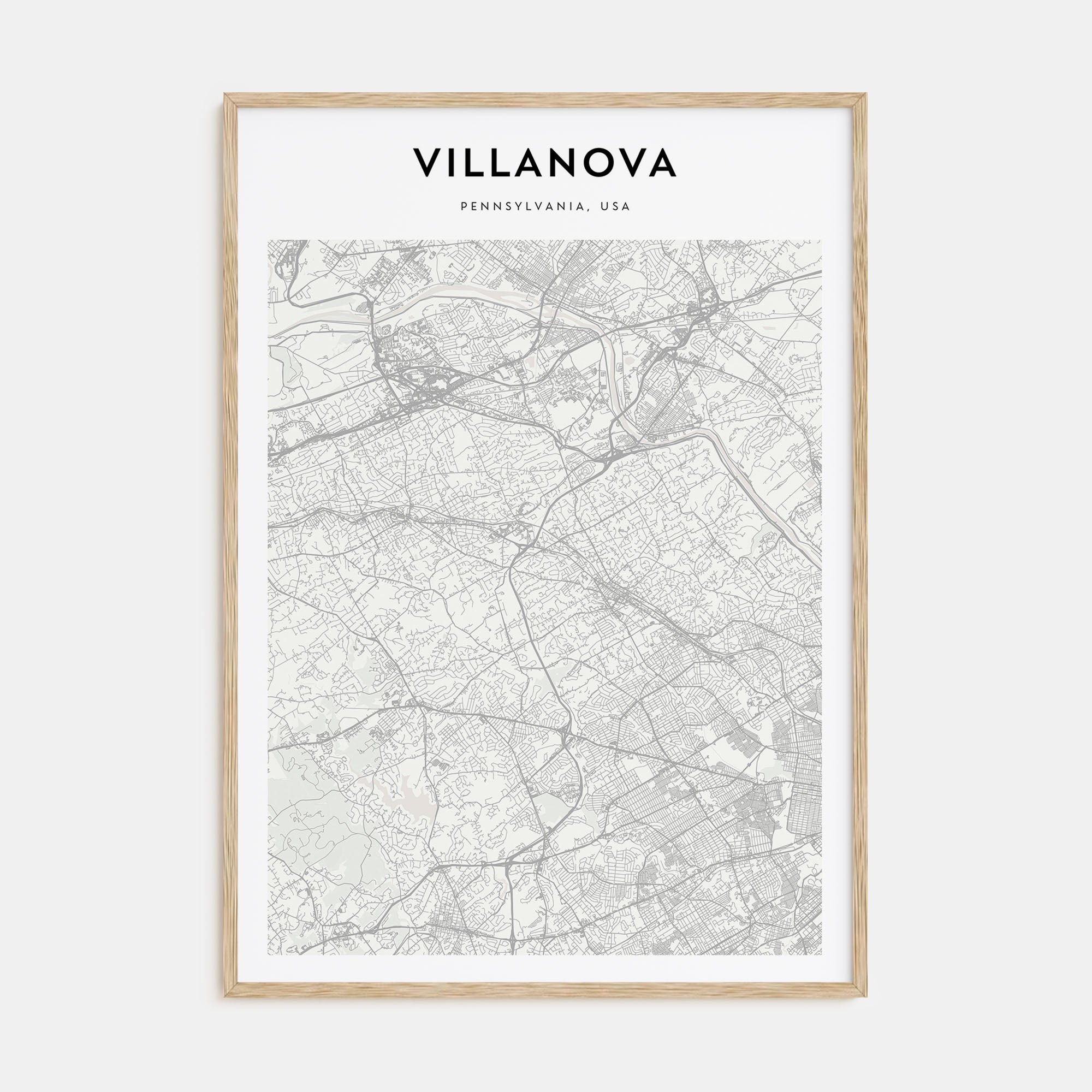 Villanova Map Portrait Poster